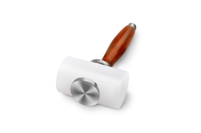 Evwoge Rubber Hammer Mallet for Leatherwork Leather Carving Cowhide Sew DIY Leathercraft Wooden Mallet Wood Handle (T-Head) - Image 2